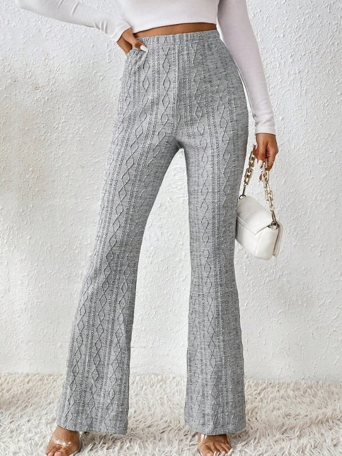 Stretch Flare Knit Trouser