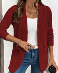 Women's Knitted Long Buttons Cardigan
