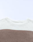 Women's Color Block Knitted Sweater