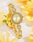 French-Style Waterdrop Crystal Watch