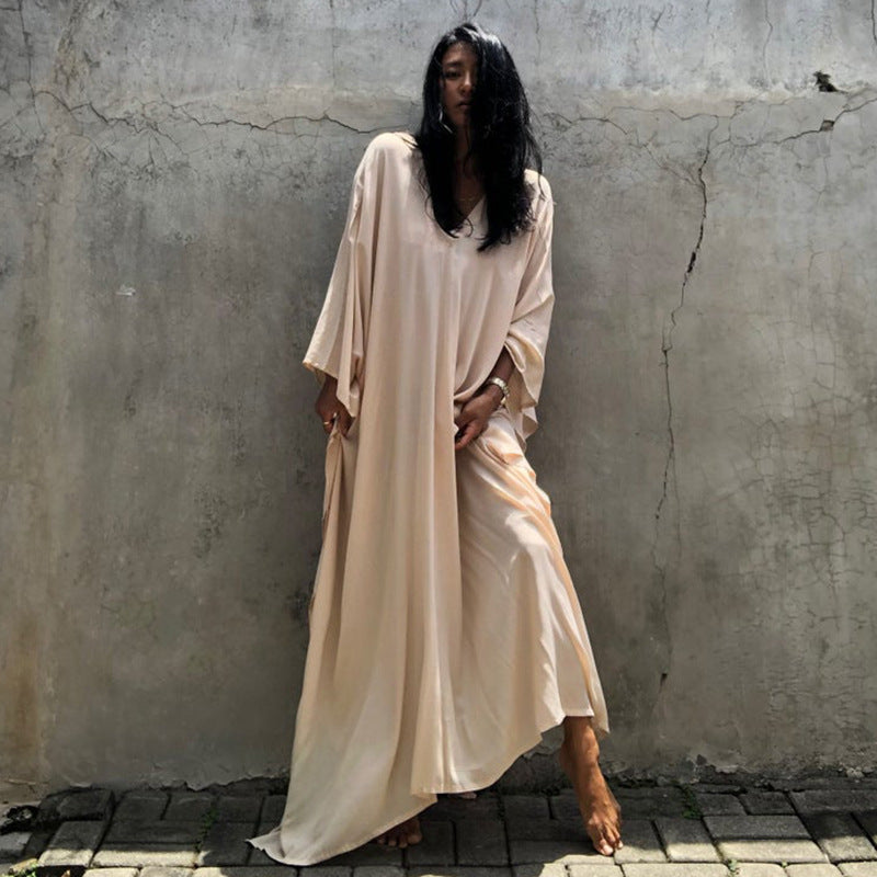 Relaxed Fit Vacation Midi Dress