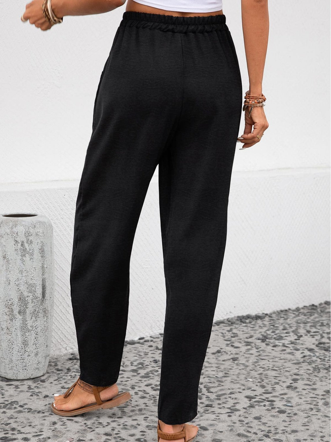 Plus Size Ice Silk Pants