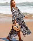 Driftwood Tone Breezy Linen Dress
