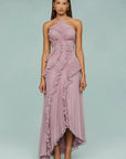 Slimming Pleated Chiffon Dress – Flowy Favorite for Coastal Getaways