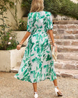 Chic V-Neck Floral Summer Dress