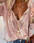 Casual Summer Lace Blouse – Lightweight, Breathable Style for Effortless Warm-Weather Outfits