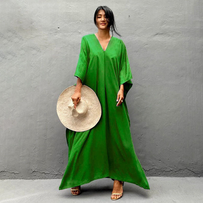 Relaxed Fit Vacation Midi Dress