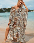 Elegant Lounge Dress in Luxe Snake Design