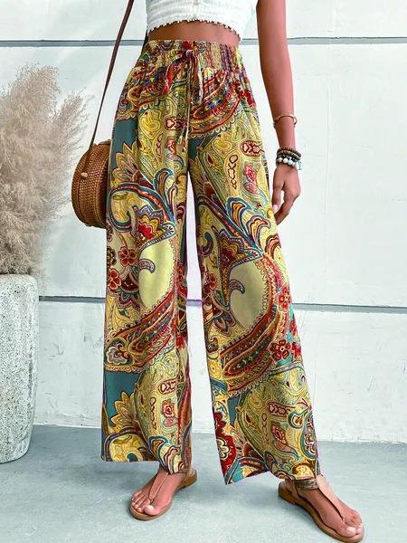 Stretch Waist Tribal Pants