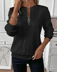 Women's Pullover Zipper Sweatshirt
