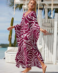 Pale Earth Kaftan Dress with Natural Flow