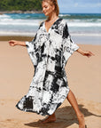 Feminine Wrap Dress in Whisper Fade Tones