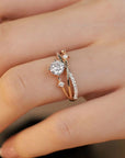 Women’s Rose Gold Moissanite Ring