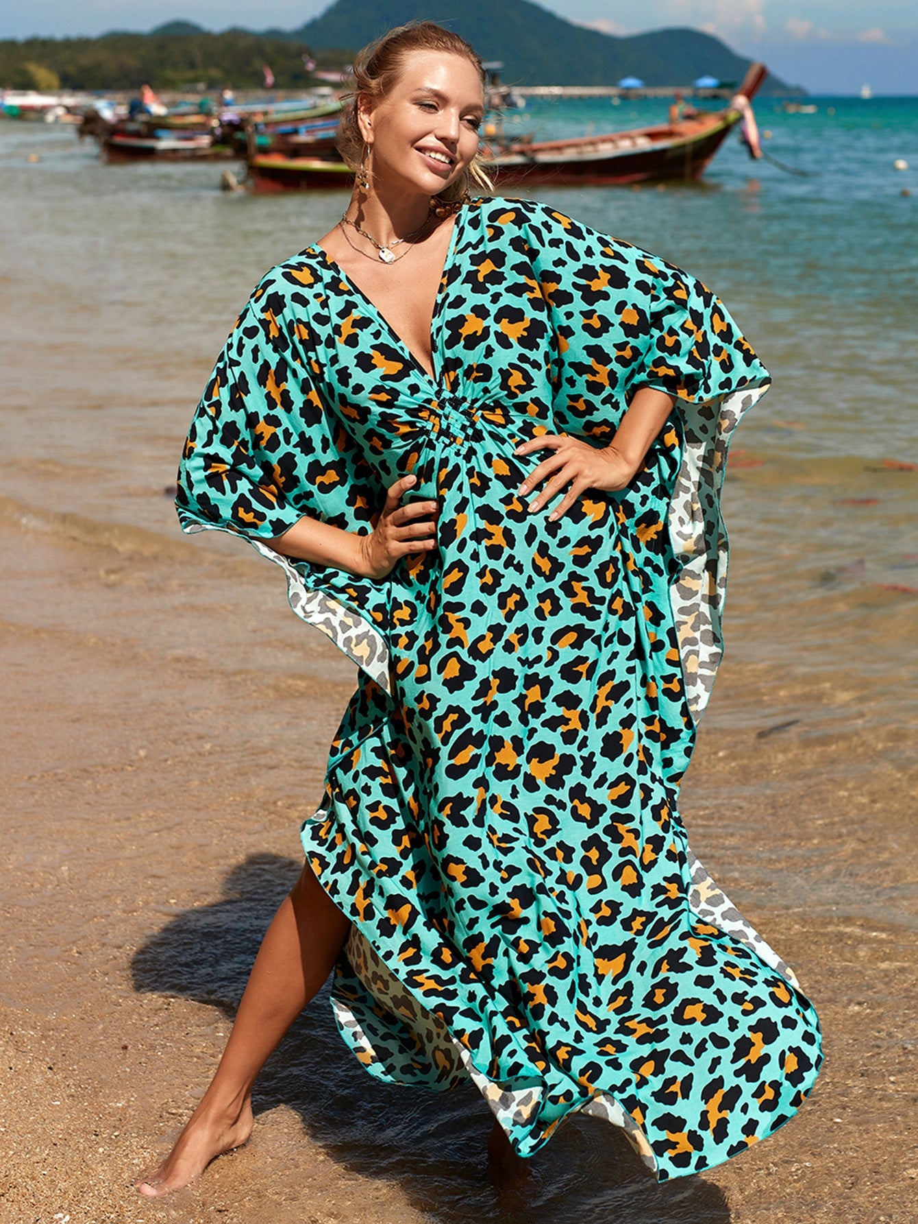 Coastal Light Sweep Maxi Dress