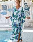 Wildflower Print Wrap Dress with Flowing Fit
