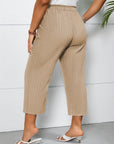 Comfortable High Waist Striped Pants