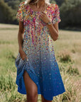 Artistic Bohemian Midi Dress