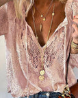 Casual Summer Lace Blouse – Lightweight, Breathable Style for Effortless Warm-Weather Outfits