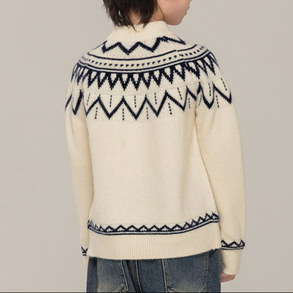 Children's Pullover Long Sleeve Sweater