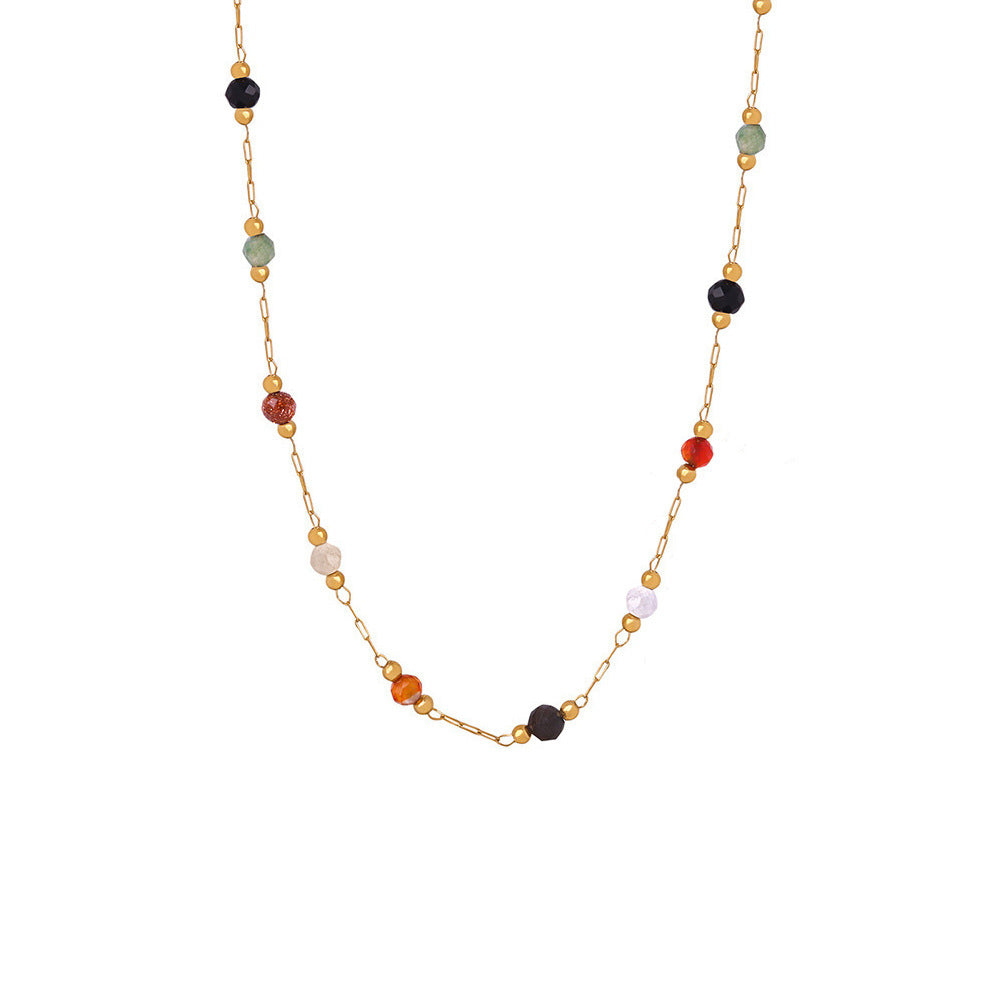 Fashionable Women’s Natural Stone Necklace
