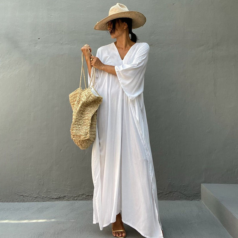 Relaxed Fit Vacation Midi Dress