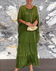 Fashion Batwing Long Dress
