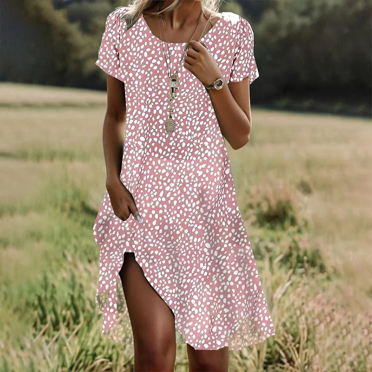 Artistic Bohemian Midi Dress