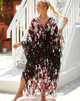 Radiant Calm Wrap Dress in Dayglow Hues
