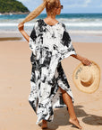 Feminine Wrap Dress in Whisper Fade Tones