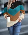 Women's Casual Round Neck Knitted Sweater