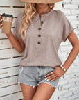 Stylish Buttoned T-Shirt