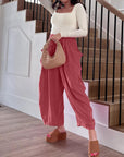 Comfy High Waist Loose Fit Trousers