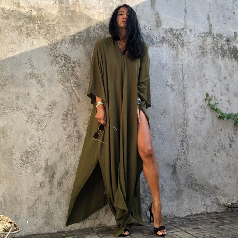 Relaxed Fit Vacation Midi Dress