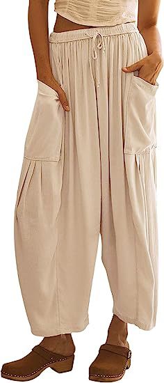 Comfy High Waist Loose Fit Trousers