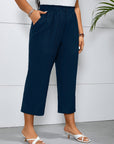 Comfortable High Waist Striped Pants