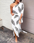 Single Sleeve Bodycon Dress