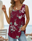 Fashion Sleeveless Square Neck Top