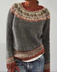 Patterned Knitwear Retro Sweater