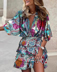 Chic Tunic Dress with Classic V-Neckline
