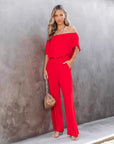 Women’s Casual One Shoulder Jumpsuit