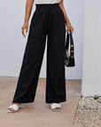 Elastic Waist Woven Trousers