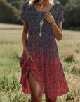 Artistic Bohemian Midi Dress