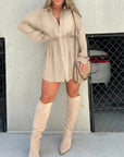 Splendid Teal Tie Waist Dress for Casual Walks