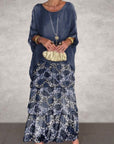 Fashion Batwing Long Dress
