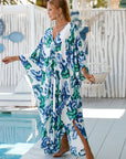 Wildflower Print Wrap Dress with Flowing Fit