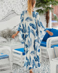 Ocean Haze Flowy Midi Dress