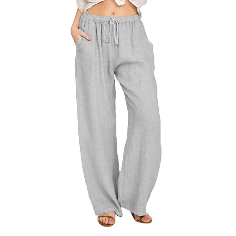 Women’s Ice Silk Straight Leg Trousers