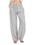 Women’s Ice Silk Straight Leg Trousers
