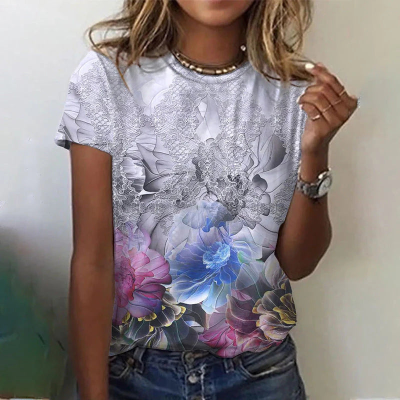 Fresh Bloom Tee Casual Top