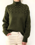 Women's High Collar Long Sleeve Sweater